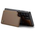 Samsung Galaxy S22 Ultra 5G Caseme C22 RFID-korttilompakko - Ruskea