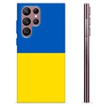 Samsung Galaxy S22 Ultra 5G TPU Kotelo Ukrainan Lippu - Keltainen ja vaaleansininen