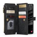 Samsung Galaxy S23 5G Caseme 2-in-1 Multifunctional Lompakkokotelo - Musta