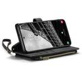 Samsung Galaxy S23 5G Caseme 2-in-1 Multifunctional Lompakkokotelo - Musta