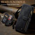 Samsung Galaxy S23 5G Caseme 2-in-1 Multifunctional Lompakkokotelo - Musta