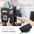 Samsung Galaxy S23 5G Caseme 2-in-1 Multifunctional Lompakkokotelo - Musta