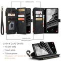 Samsung Galaxy S23 5G Caseme 2-in-1 Multifunctional Lompakkokotelo - Musta