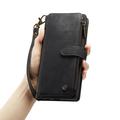 Samsung Galaxy S23 5G Caseme 2-in-1 Multifunctional Lompakkokotelo - Musta