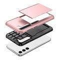 Samsung Galaxy S23 5G Hybridikotelo Liukuvalla Korttipaikalla - Ruusukulta