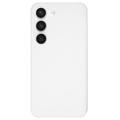 Samsung Galaxy S23 5G Kumipäällysteinen Muovikuori - Valkoinen