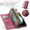 Samsung Galaxy S23 FE Caseme 2-in-1 Multifunctional Lompakkokotelo - Punainen