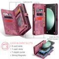 Samsung Galaxy S23 FE Caseme 2-in-1 Multifunctional Lompakkokotelo - Punainen