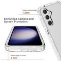 Samsung Galaxy S23 FE Gradient-Sarjan Hybridikotelo - Sininen / Läpinäkyvä