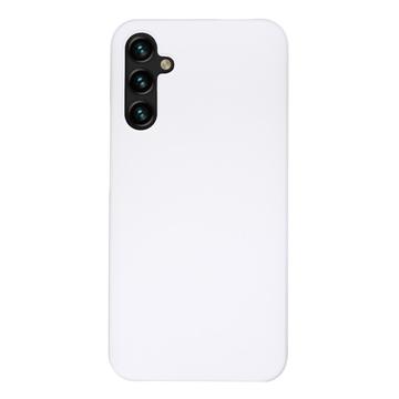 Samsung Galaxy S23 FE Kumipäällysteinen Muovikuori - Valkoinen