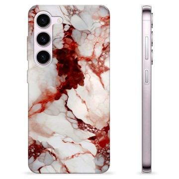 Samsung Galaxy S23 5G TPU Suojakuori - Rubiini Marmori