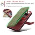 Samsung Galaxy S23 Ultra 5G Caseme 2-in-1 Multifunctional Lompakkokotelo - Punainen