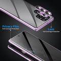 Samsung Galaxy S23 Ultra 5G Magneettikotelo Panssarilasi - 9H sella - Yksityisyyssuoja - Vaalea Violetti