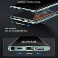 Samsung Galaxy S23 Ultra 5G Magneettikotelo Panssarilasi - 9H sella - Yksityisyyssuoja - Vihreä