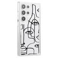 Samsung Galaxy S23 Ultra Fashion TPU Kotelo - Abstrakti muotokuva