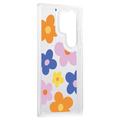 Samsung Galaxy S23 Ultra Fashion TPU Kotelo - värikkäitä kukkia
