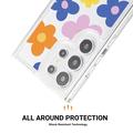 Samsung Galaxy S23 Ultra Fashion TPU Kotelo - värikkäitä kukkia