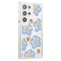 Samsung Galaxy S23 Ultra Fashion TPU Kotelo - Kukat / Mansikat