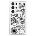 Samsung Galaxy S23 Ultra Fashion TPU Kotelo - Ruusun ääriviivat