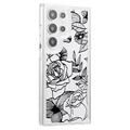 Samsung Galaxy S23 Ultra Fashion TPU Kotelo - Ruusun ääriviivat