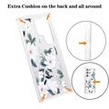 Samsung Galaxy S23 Ultra Fashion TPU kotelo - Valkoiset kukat