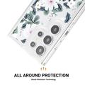 Samsung Galaxy S23 Ultra Fashion TPU kotelo - Valkoiset kukat