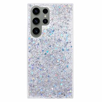 Samsung Galaxy S23 Ultra Iskunkestävä TPU Suojakuori - Hopea