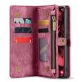 Samsung Galaxy S24 Caseme 008 2-in-1 Multifunctional Lompakkokotelo - Punainen