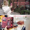 Samsung Galaxy S24 Caseme 008 2-in-1 Multifunctional Lompakkokotelo - Punainen