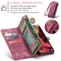 Samsung Galaxy S24 Caseme 008 2-in-1 Multifunctional Lompakkokotelo - Punainen
