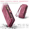 Samsung Galaxy S24 Caseme 008 2-in-1 Multifunctional Lompakkokotelo - Punainen