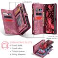 Samsung Galaxy S24 Caseme 008 2-in-1 Multifunctional Lompakkokotelo - Punainen