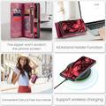 Samsung Galaxy S24 Caseme 008 2-in-1 Multifunctional Lompakkokotelo - Punainen