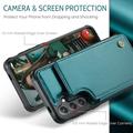 Samsung Galaxy S24 Caseme C22 Case RFID-korttilompakko - vihreä