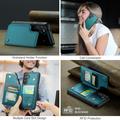 Samsung Galaxy S24 Caseme C22 Case RFID-korttilompakko - vihreä