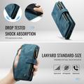 Samsung Galaxy S24 FE Caseme C30 Monitoiminen Lompakkokotelo - Sininen