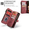 Samsung Galaxy S24 FE Caseme C30 Monitoiminen Lompakkokotelo - Punainen