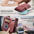 Samsung Galaxy S24 FE Caseme C30 Monitoiminen Lompakkokotelo - Punainen