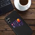 Samsung Galaxy S24 FE KSQ Suojakuori Korttipidikkeellä - Musta