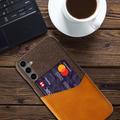 Samsung Galaxy S24 FE KSQ Suojakuori Korttipidikkeellä - Oranssi