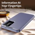 Samsung Galaxy S24 FE Smart Clear View Käännä kotelo korttipaikka - harmaa violetti