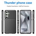 Samsung Galaxy S24 FE Thunder Sarja TPU Suojakuori - Musta