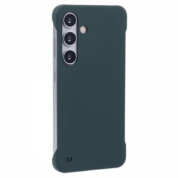 Samsung Galaxy S24 Kehyksetön Muovikotelo - Tummanvihreä