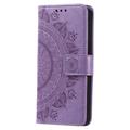 Samsung Galaxy S24 Mandala Series Lompakkokotelo - Violetti