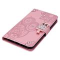 Samsung Galaxy S24 Pöllö strassi lompakko kotelo - Rose Gold