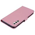 Samsung Galaxy S24 Pöllö strassi lompakko kotelo - Rose Gold