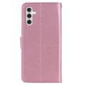 Samsung Galaxy S24 Pöllö strassi lompakko kotelo - Rose Gold