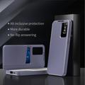 Samsung Galaxy S24 Smart Clear View Käännä kotelo korttipaikka - harmaa violetti