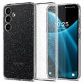 Samsung Galaxy S24 Spigen Liquid Crystal Glitter Suojakuori - Läpinäkyvä
