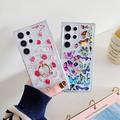 Samsung Galaxy S24 Ultra Butterfly TPU kotelo rengas pidike - vaaleansininen